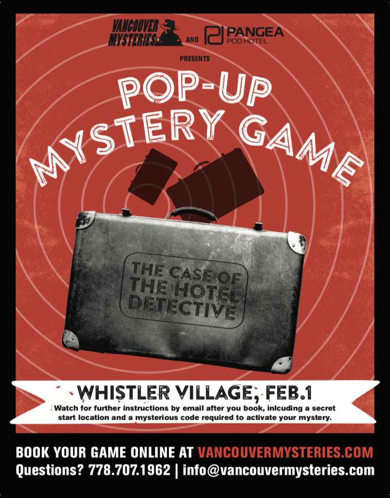 Whistler Mysteries INdoor Msytery Game