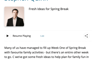 CBC Radio Segment Spring Break w Vancouver Mysteries